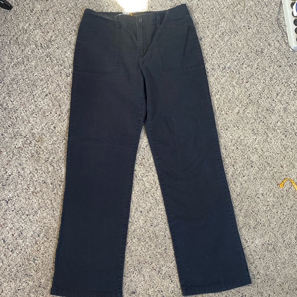 Gloria Vanderbilt Women’s Black Straight Leg Midrise Pants Sz 10 - Picture 1 of 7